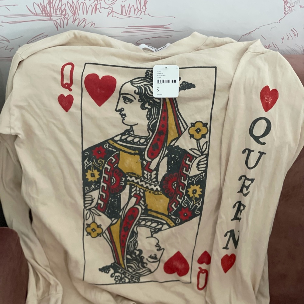 Free People Queen of Hearts Sweatshirt | S
